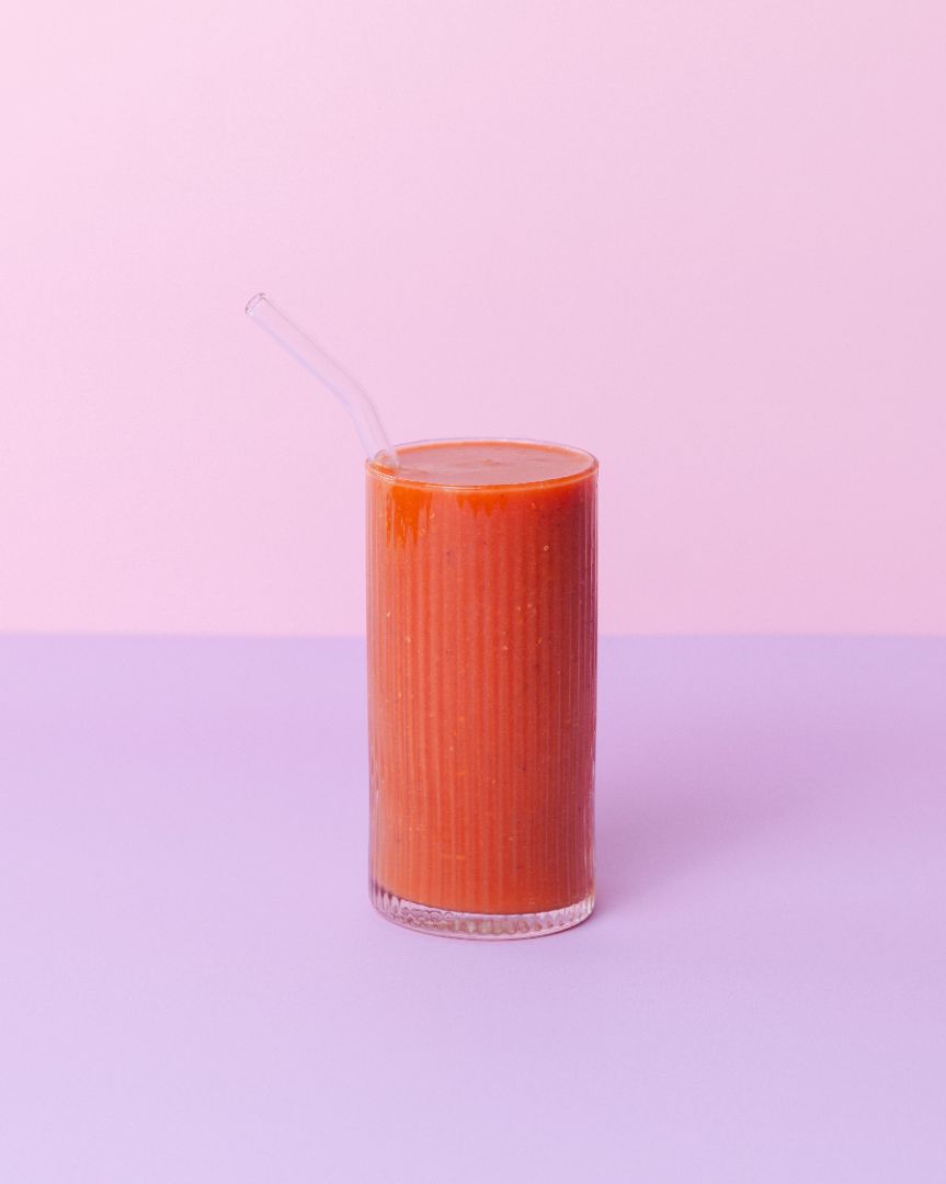 Healthy smoothie made with Vitality ready-to-blend pack